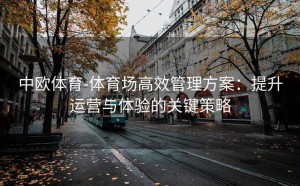 中欧体育-体育场高效管理方案:提升运营与体验的关键策略
