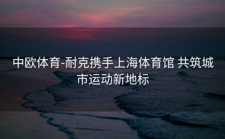中欧体育-耐克携手上海体育馆 共筑城市运动新地标