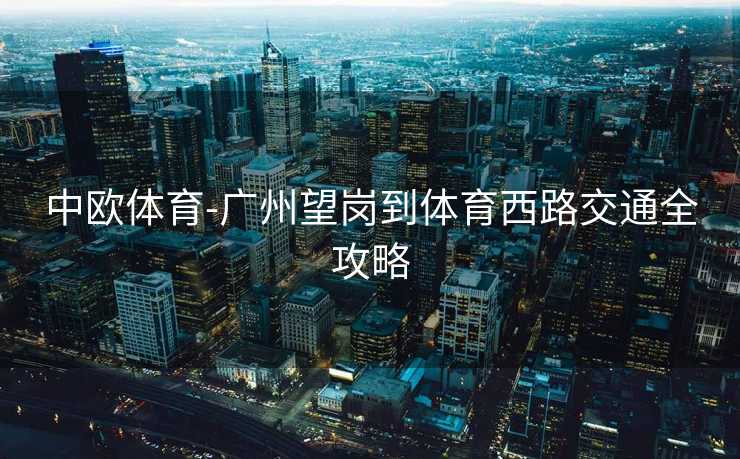 中欧体育-广州望岗到体育西路交通全攻略