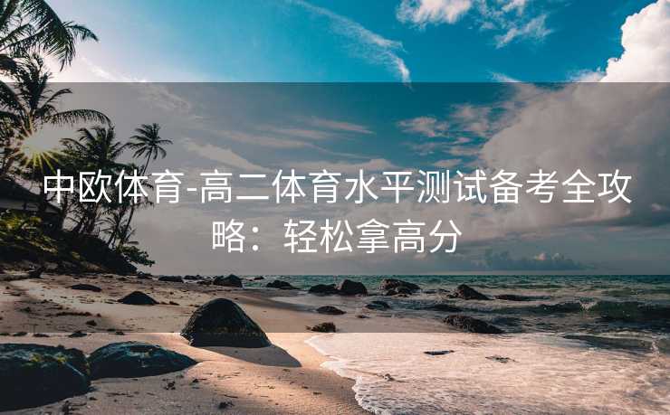 中欧体育-高二体育水平测试备考全攻略：轻松拿高分