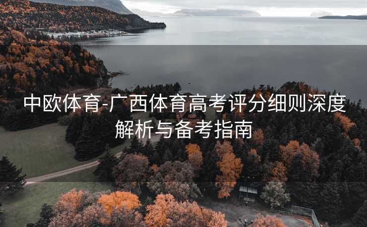 中欧体育-广西体育高考评分细则深度解析与备考指南
