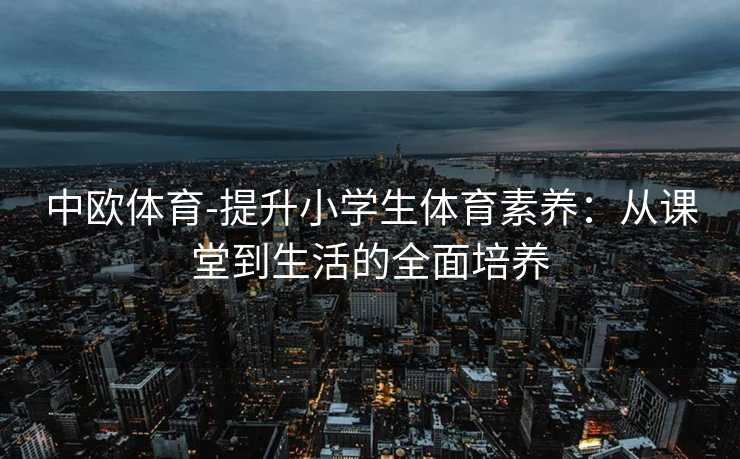 中欧体育-提升小学生体育素养：从课堂到生活的全面培养