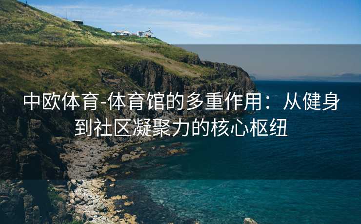 中欧体育-体育馆的多重作用：从健身到社区凝聚力的核心枢纽