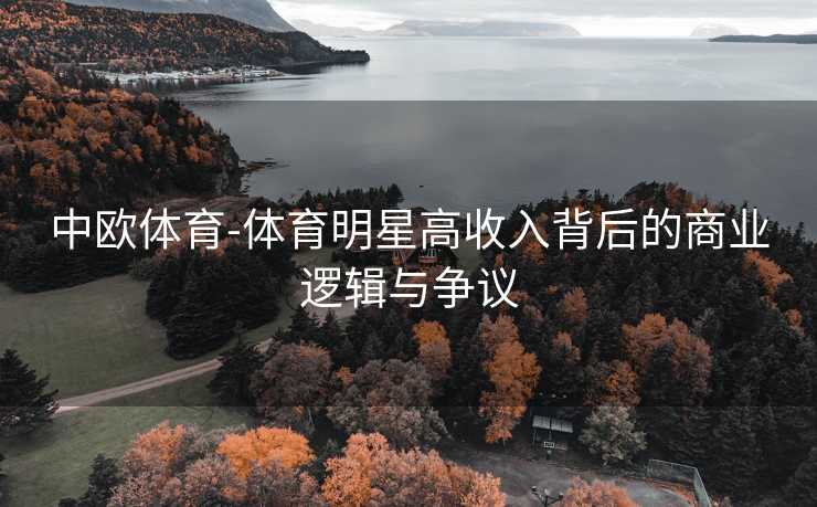 中欧体育-体育明星高收入背后的商业逻辑与争议