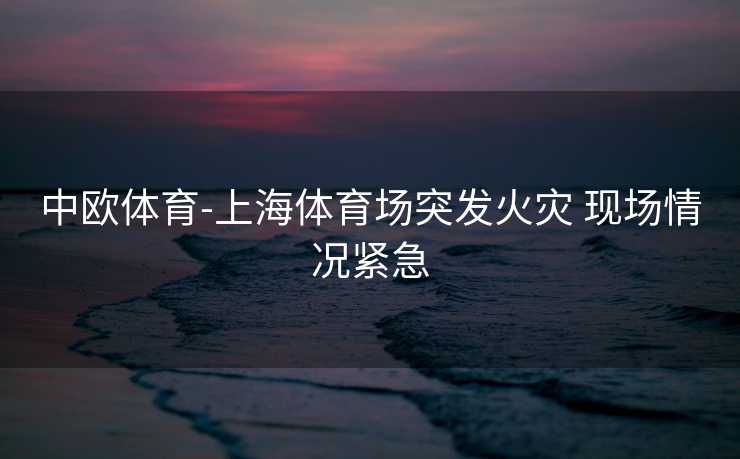 中欧体育-上海体育场突发火灾 现场情况紧急