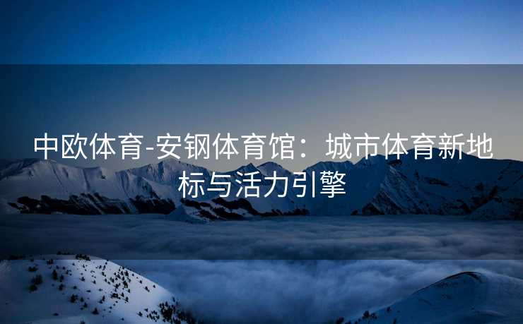 中欧体育-安钢体育馆：城市体育新地标与活力引擎