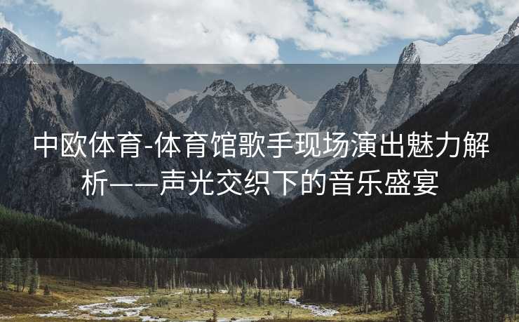 中欧体育-体育馆歌手现场演出魅力解析——声光交织下的音乐盛宴