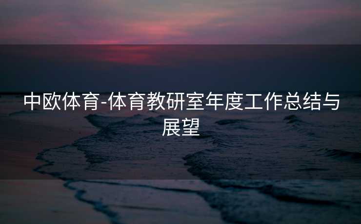 中欧体育-体育教研室年度工作总结与展望